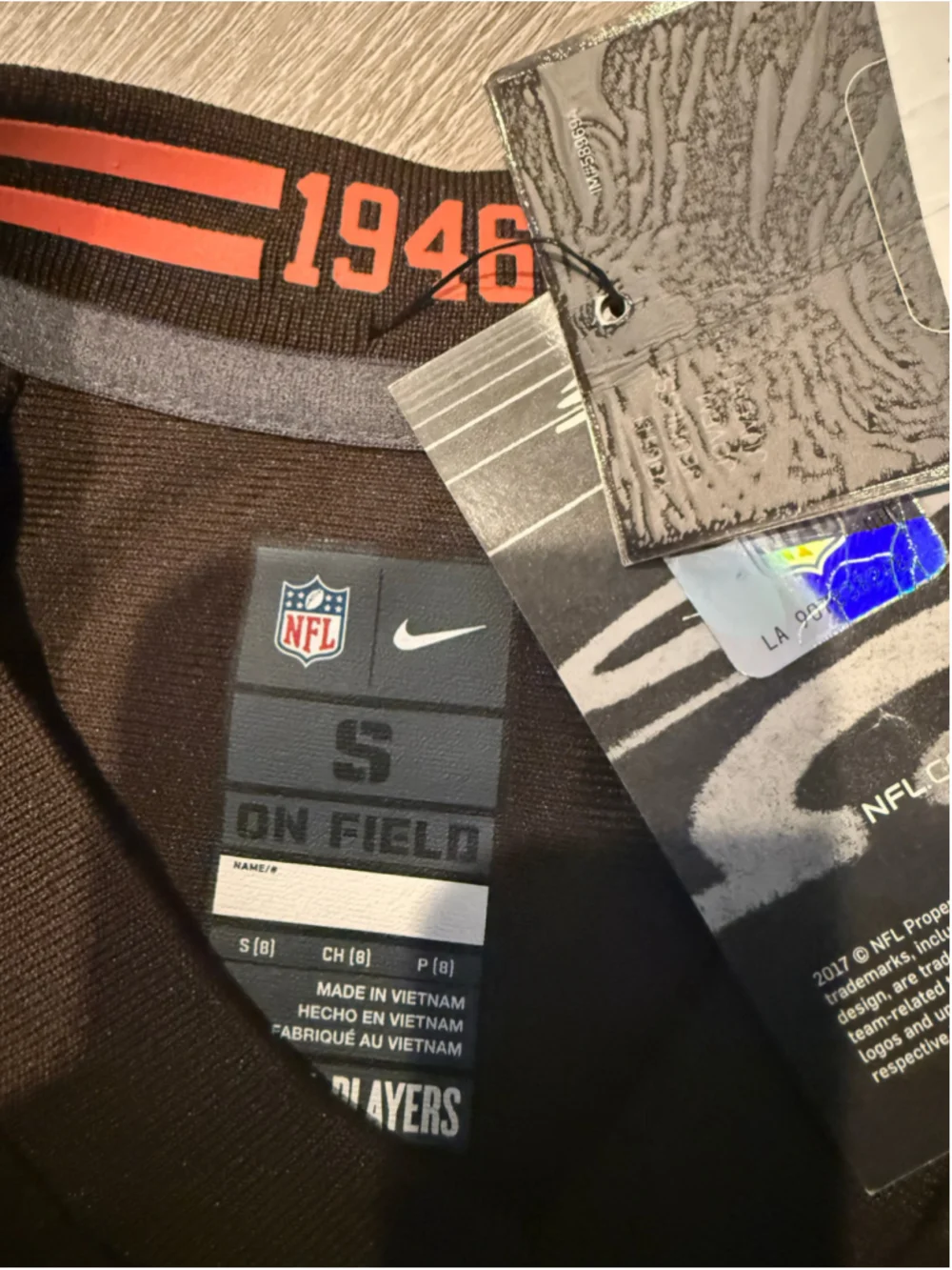 Boys Nike Cleveland Browns Myles Garrett Jersey Size S Brown Orange